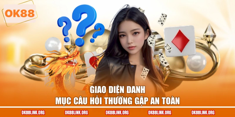 Giao diện danh mục câu hỏi thường gặp an toàn